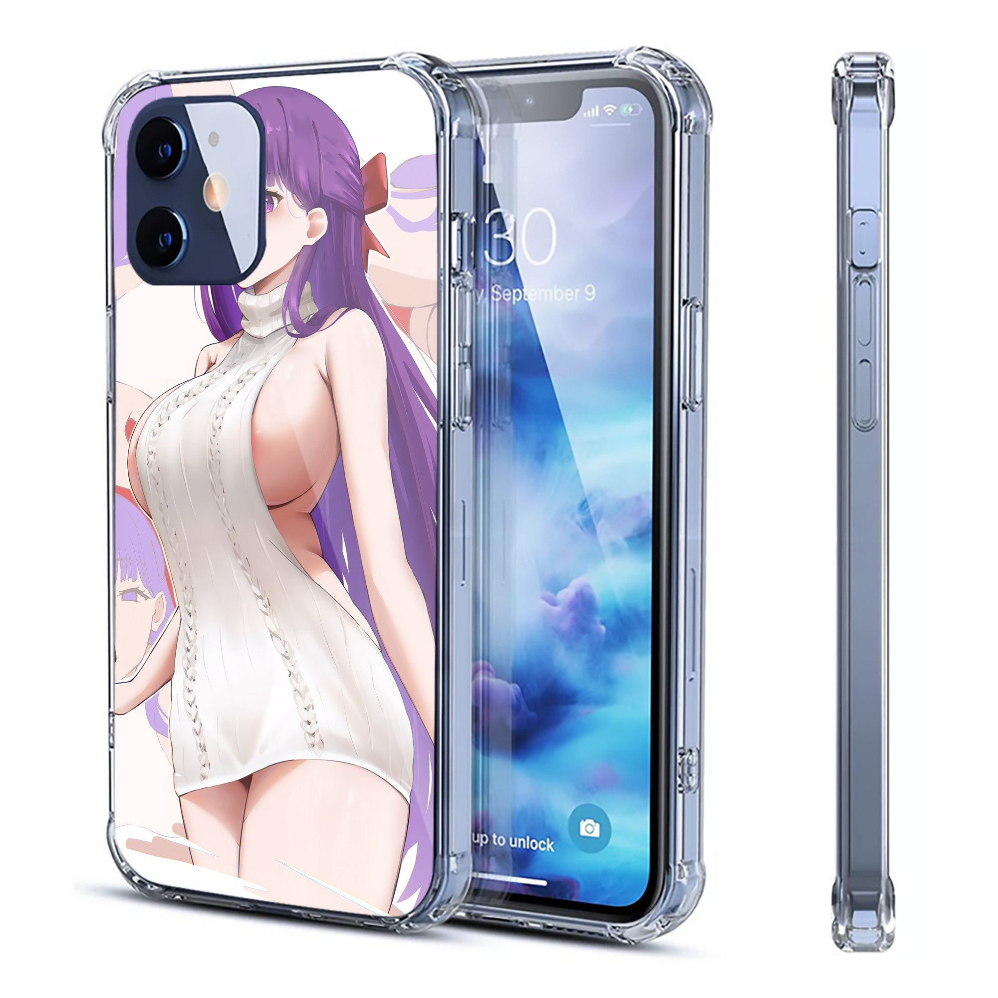 （画像用） 葬送のフリーレン Frieren 【iPhone 12シリーズ対応】透明スマホケース（クリアソフトケース）